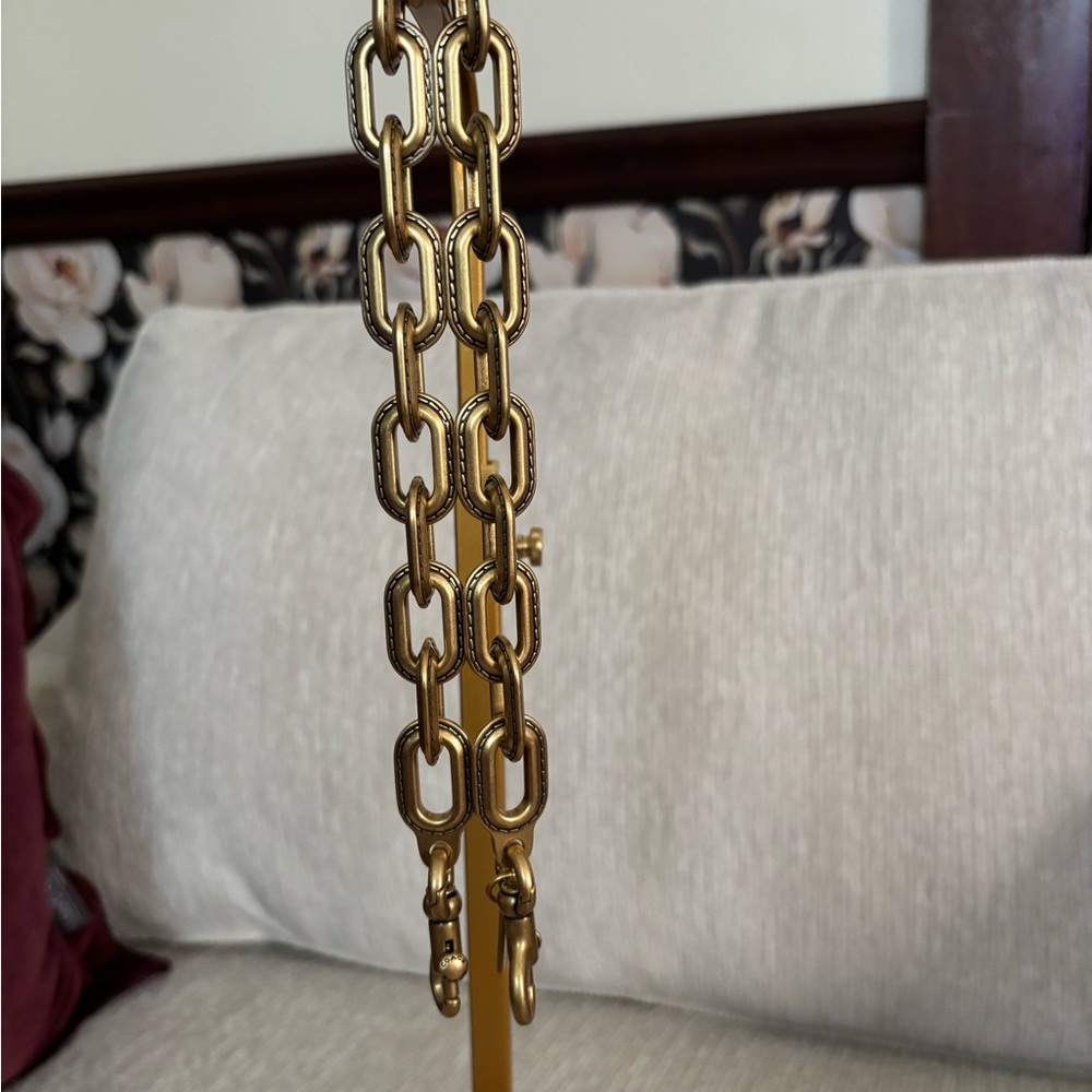 Coach Link Chain Strap CE728 Gold Chain Shoulder Strap - Picture 4 of 5